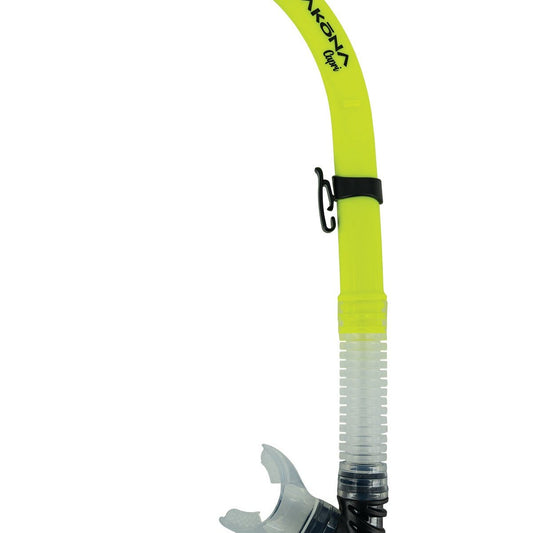 AK CAPRI ADULT SNORKEL NEON YELLOW