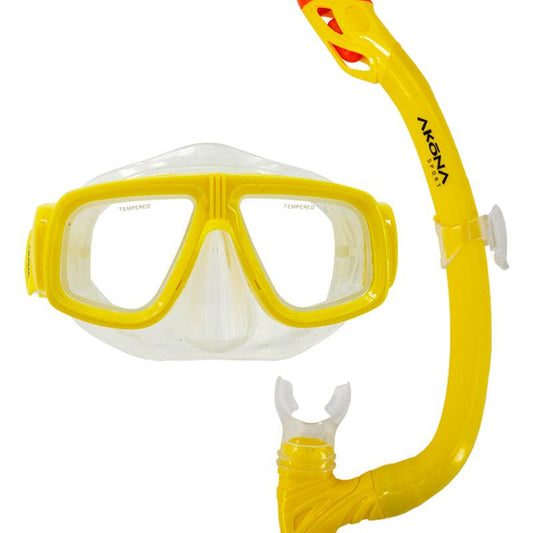 AKONA JR SPORT MASK & SNORKEL SET, LY