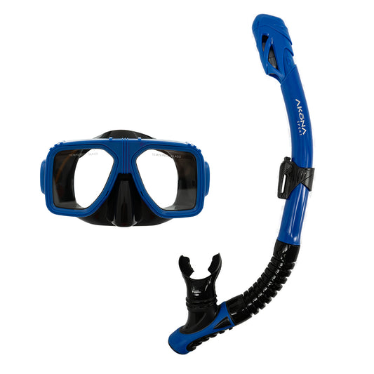 AKONA SPORT MASK & SNORKEL SET, BU/BS